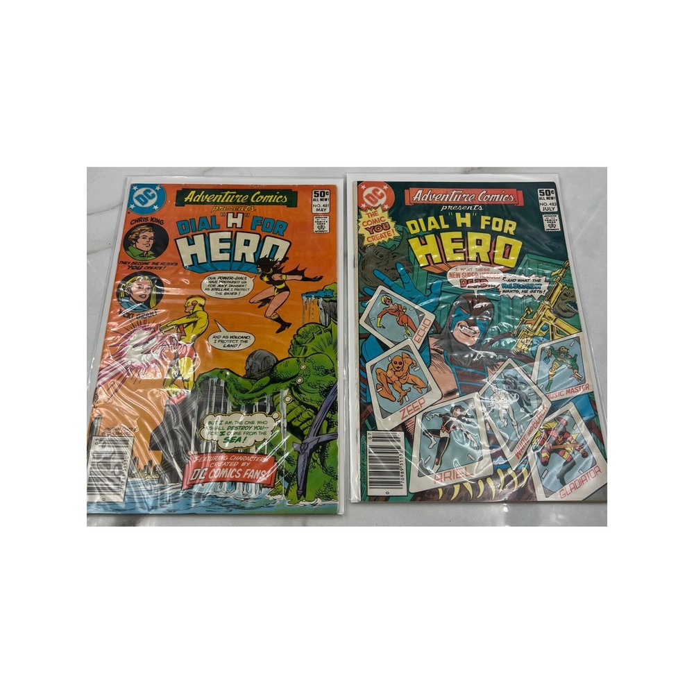 DC Adventure Comics Dial H For Hero Lot #481 #483 Bronze Age 1981 1st Wildebeest
